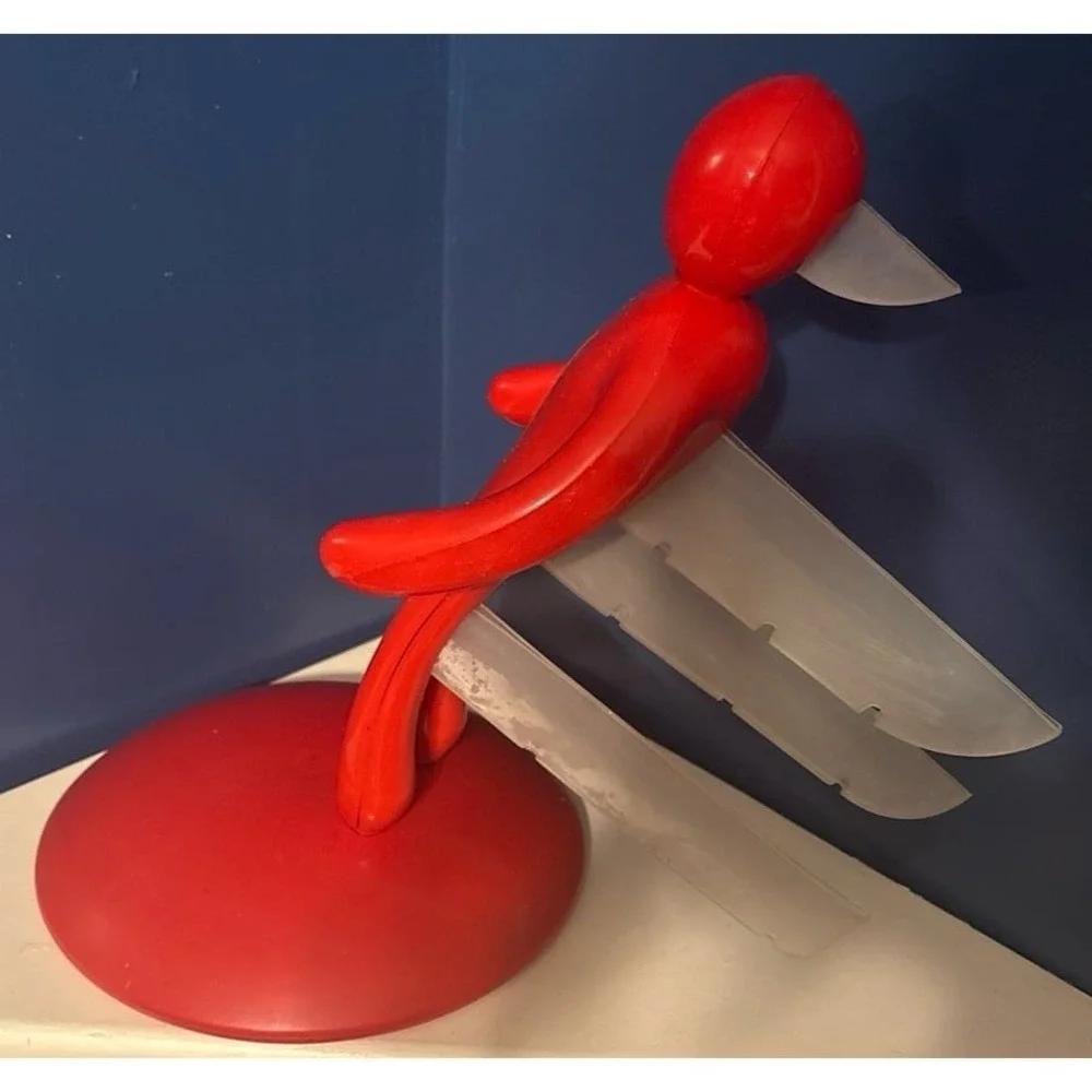 Voodoo/The Ex Red Classic HTF Knife Block, Block‎ ONLY